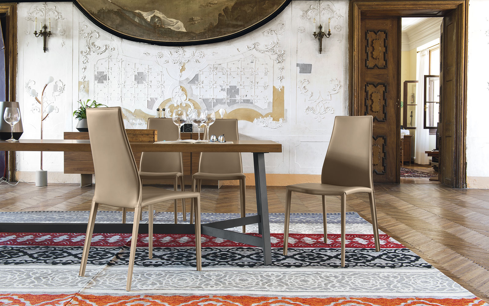 Sedia Calligaris Aida Plus cuoio naturale